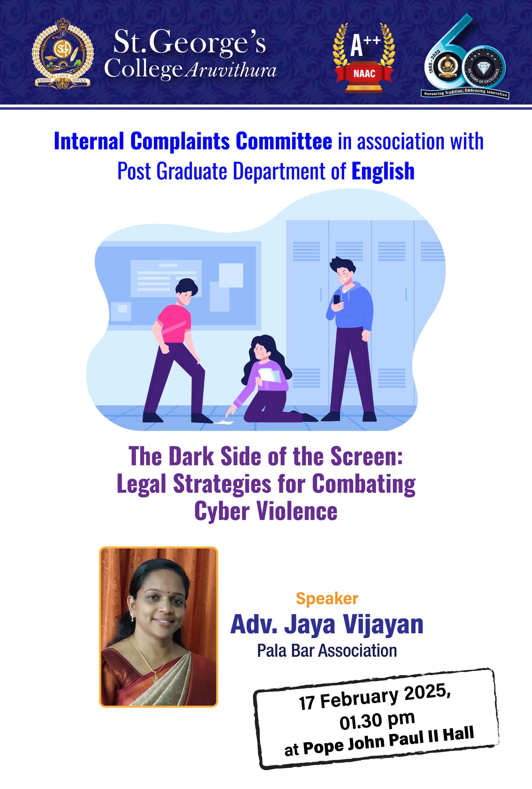 The dark side of the screen : Legal strategies for combating cyber violence (Legal awareness for women students)